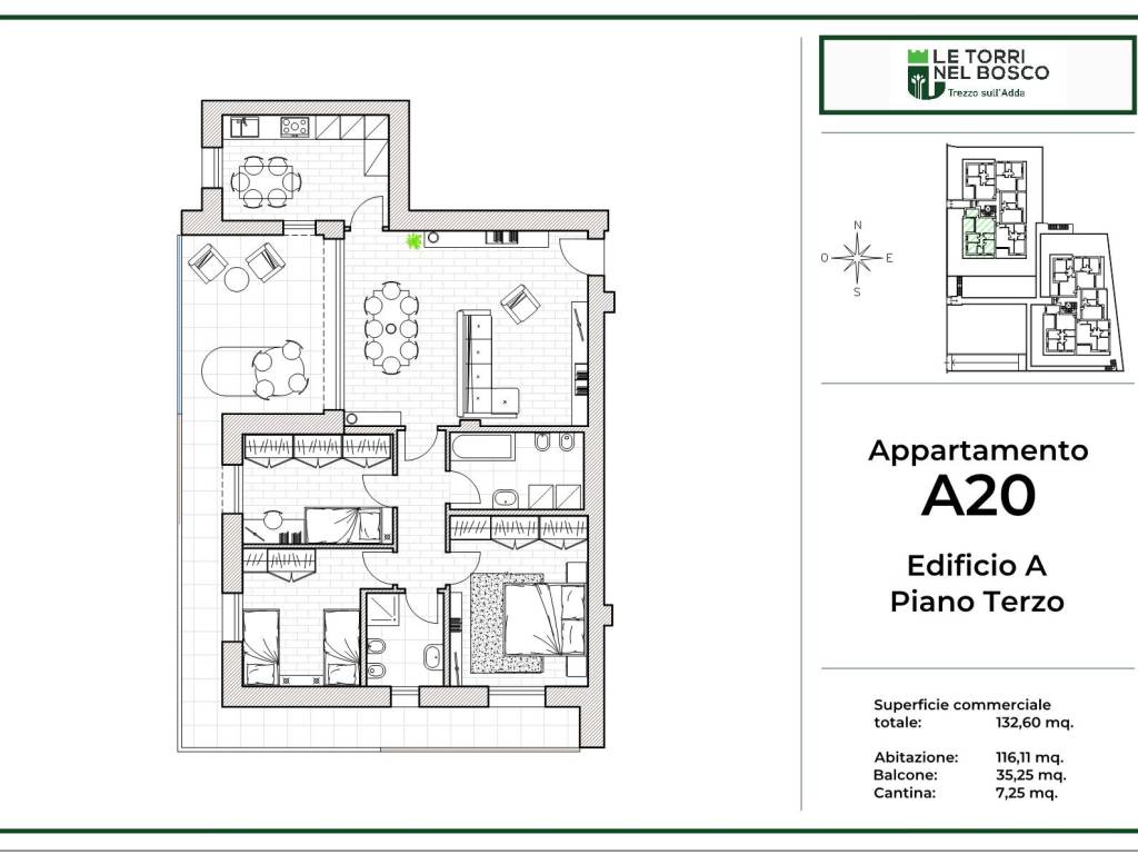 appartamento in vendita a Trezzo sull'Adda
