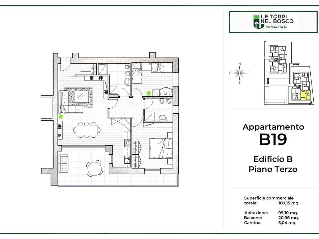 appartamento in vendita a Trezzo sull'Adda
