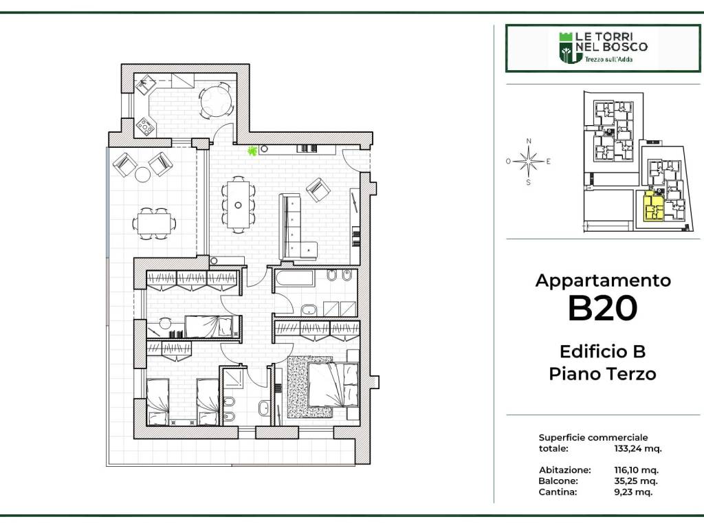 appartamento in vendita a Trezzo sull'Adda