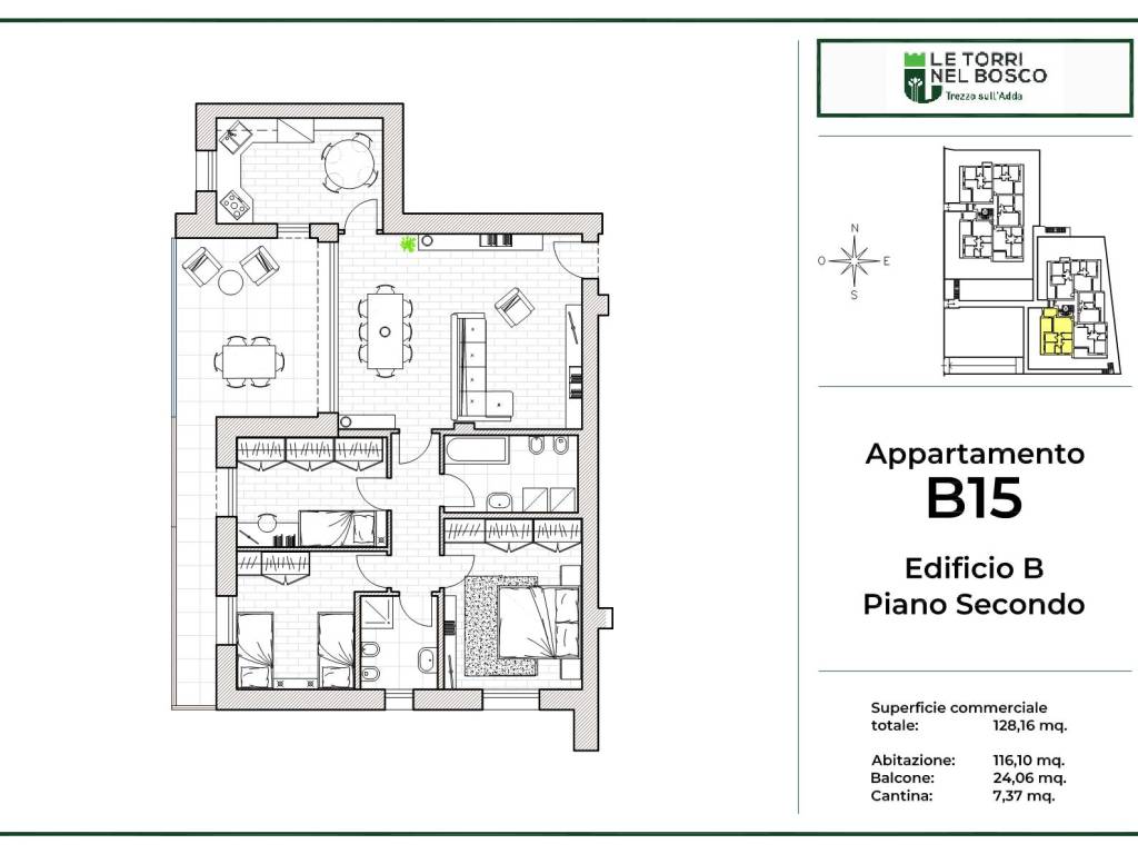 appartamento in vendita a Trezzo sull'Adda
