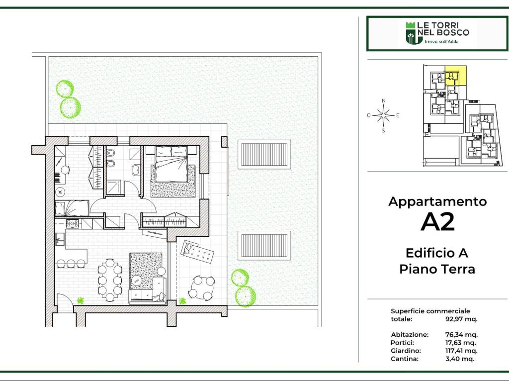 appartamento in vendita a Trezzo sull'Adda
