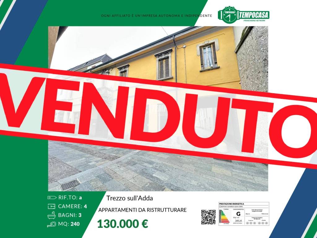 appartamento in vendita a Trezzo sull'Adda in zona Concesa