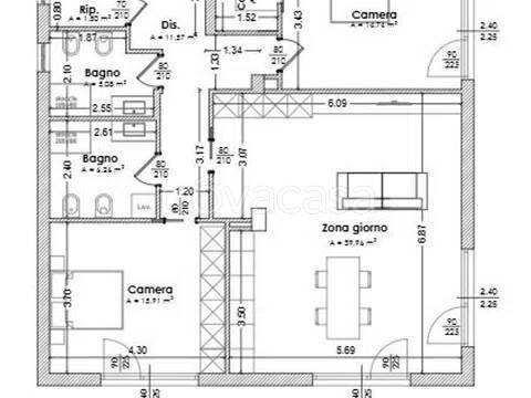 appartamento in vendita a Vaprio d'Adda