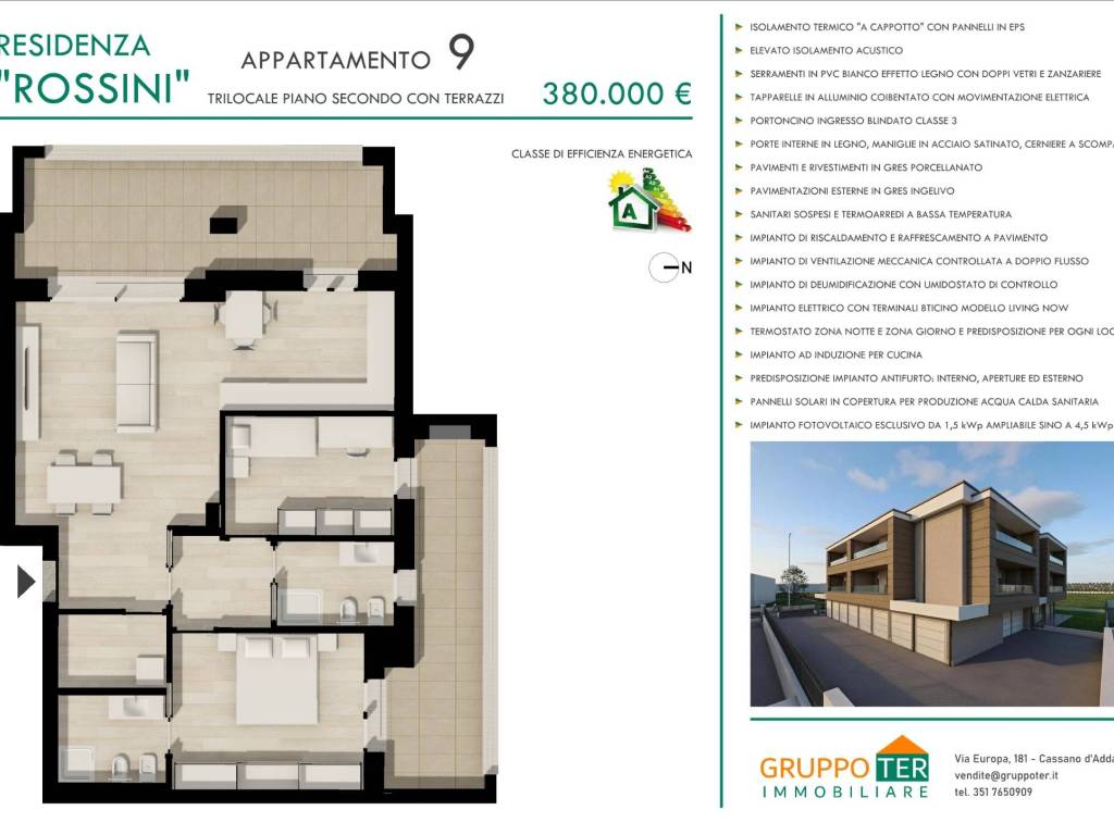 appartamento in vendita a Vignate