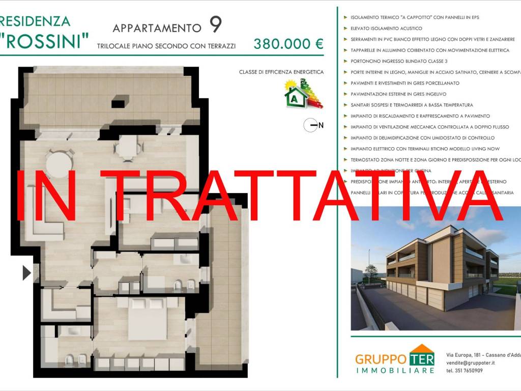 appartamento in vendita a Vignate in zona San Pedrino