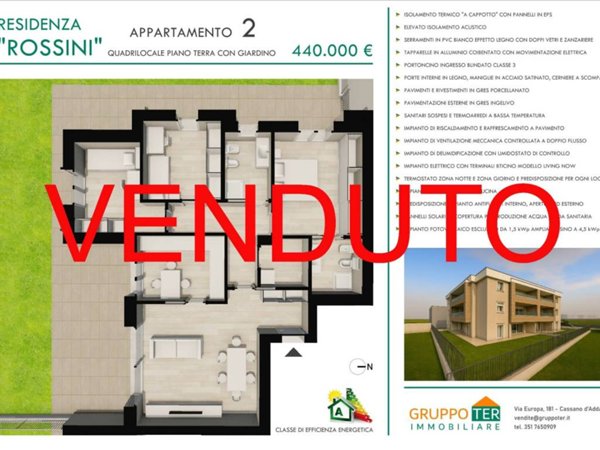 appartamento in vendita a Vignate in zona San Pedrino