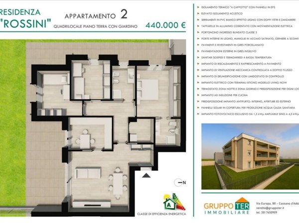 appartamento in vendita a Vignate
