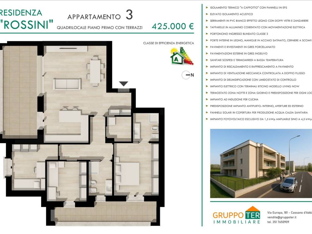 appartamento in vendita a Vignate