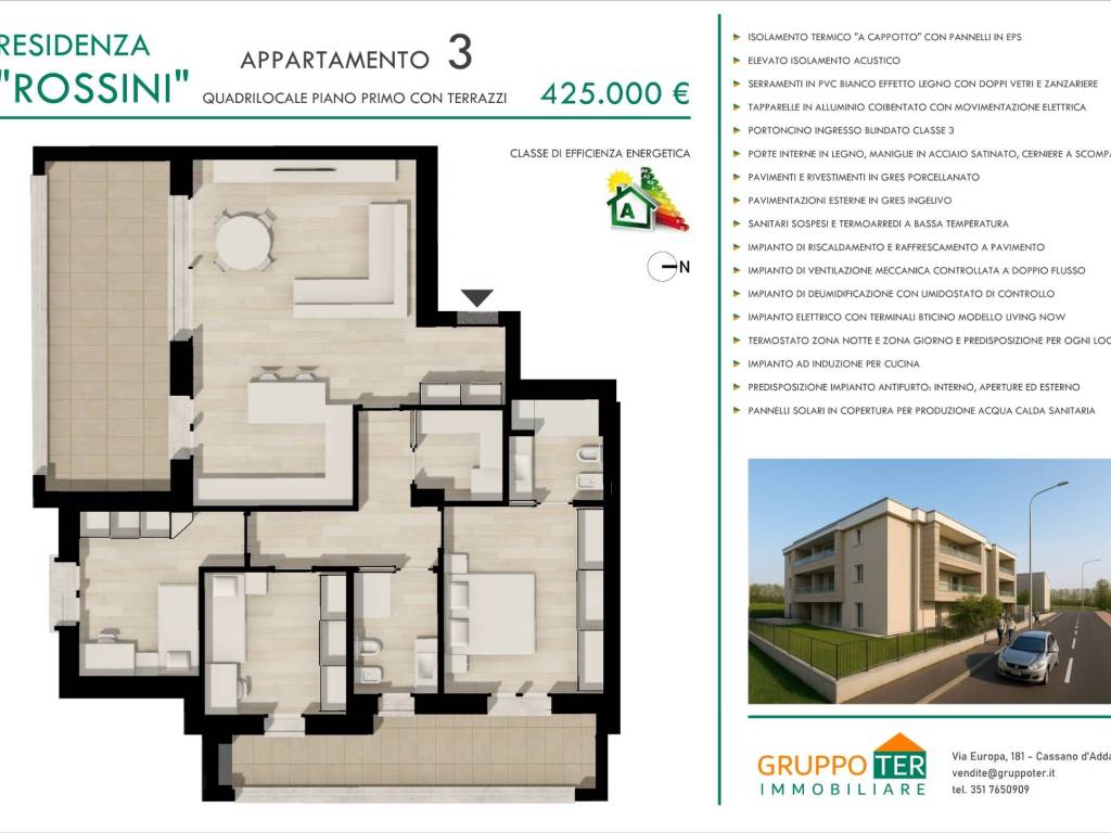 appartamento in vendita a Vignate