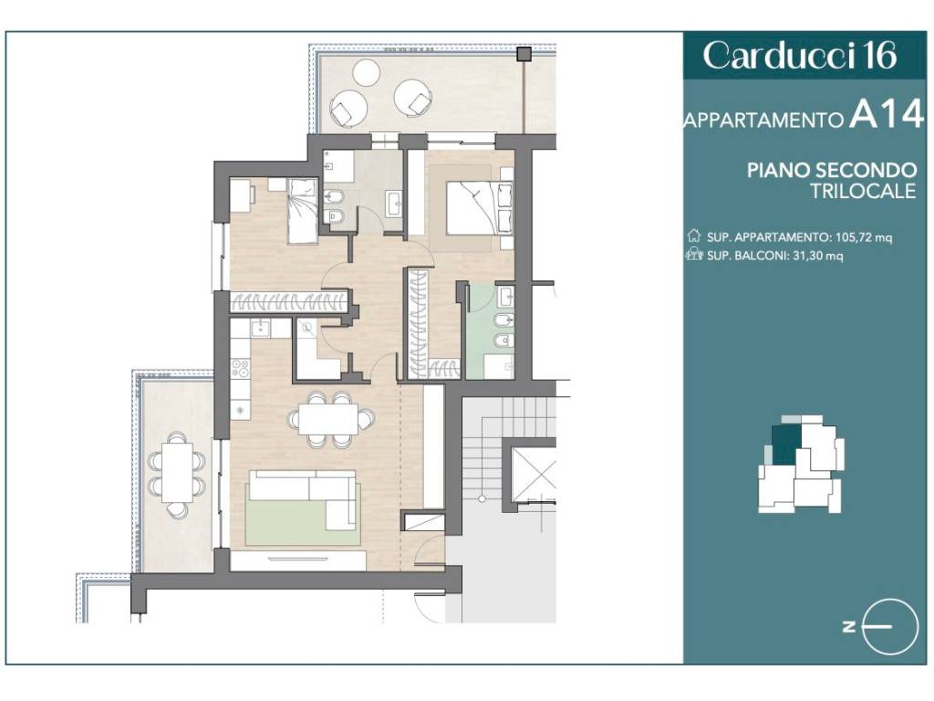 appartamento in vendita a Vimodrone