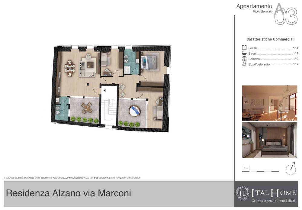 appartamento in vendita ad Alzano Lombardo