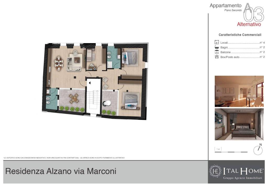 appartamento in vendita ad Alzano Lombardo