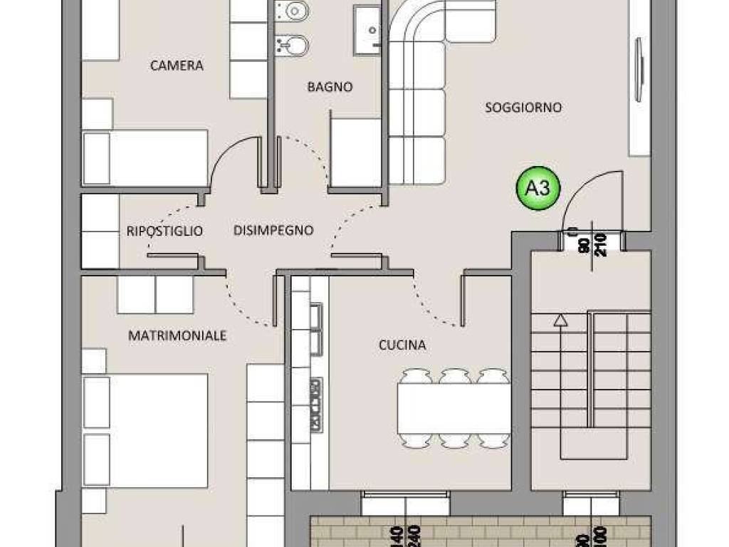 appartamento in vendita ad Arcene