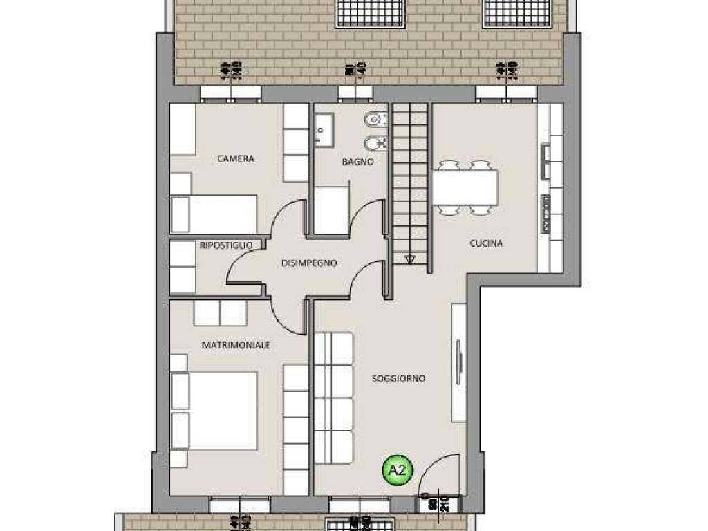 appartamento in vendita ad Arcene