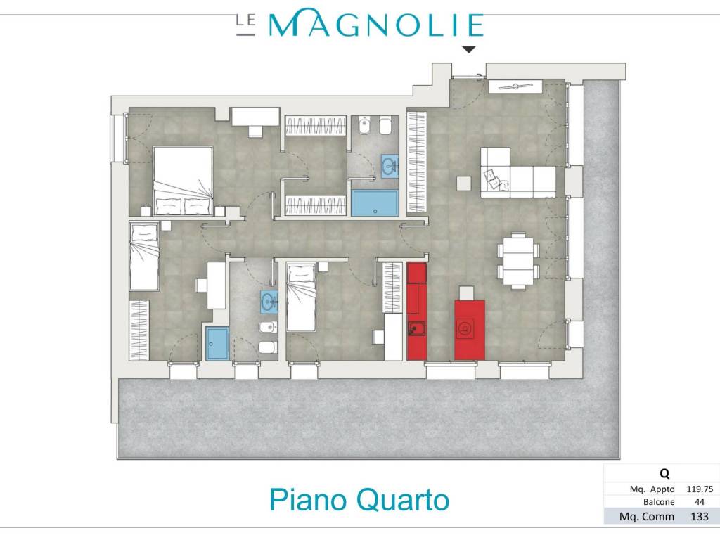 appartamento in vendita a Bergamo in zona Borgo Palazzo