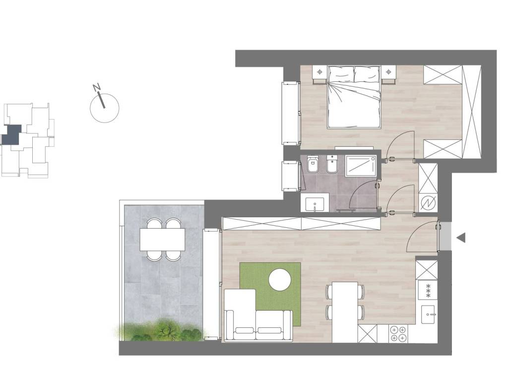 appartamento in vendita a Bergamo in zona Campagnola