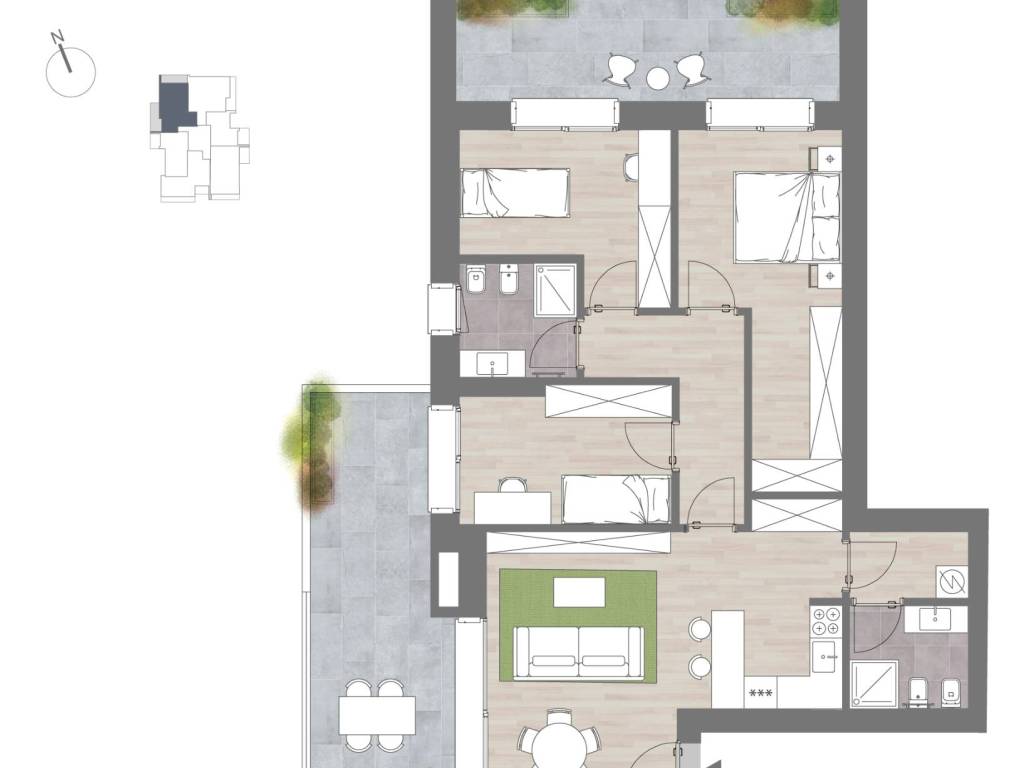 appartamento in vendita a Bergamo in zona Campagnola