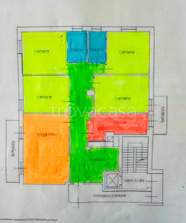 appartamento in vendita a Bergamo in zona Conca Fiorita