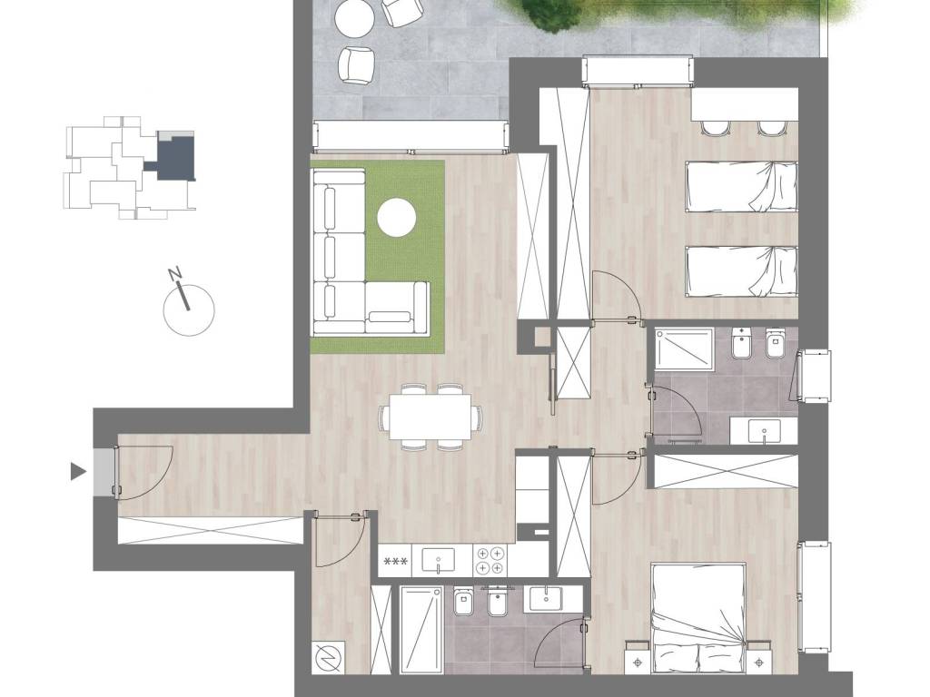appartamento in vendita a Bergamo in zona Campagnola