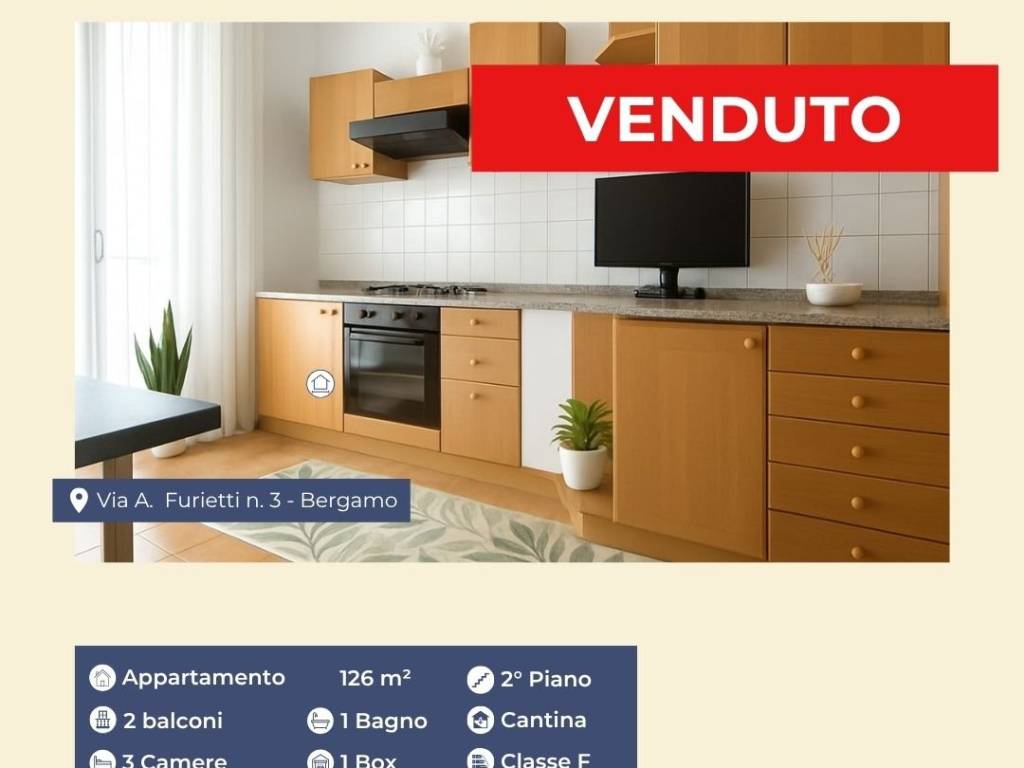 appartamento in vendita a Bergamo in zona Boccaleone