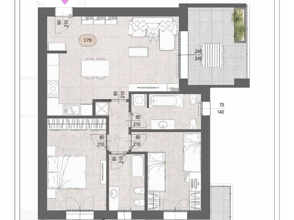 appartamento in vendita a Bergamo in zona Colognola