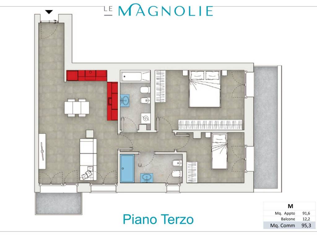 appartamento in vendita a Bergamo in zona Borgo Palazzo