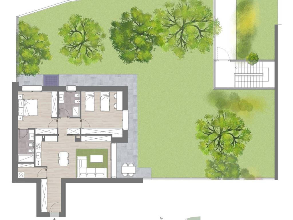 appartamento in vendita a Bergamo in zona Campagnola