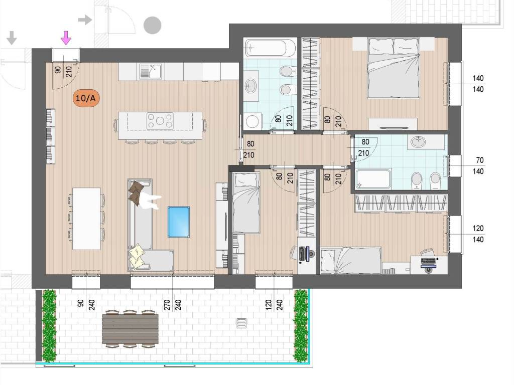 appartamento in vendita a Bergamo in zona Canovine