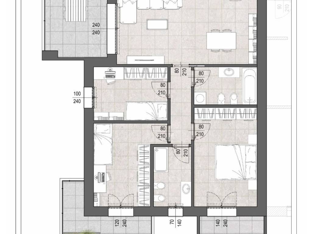 appartamento in vendita a Bergamo in zona Canovine