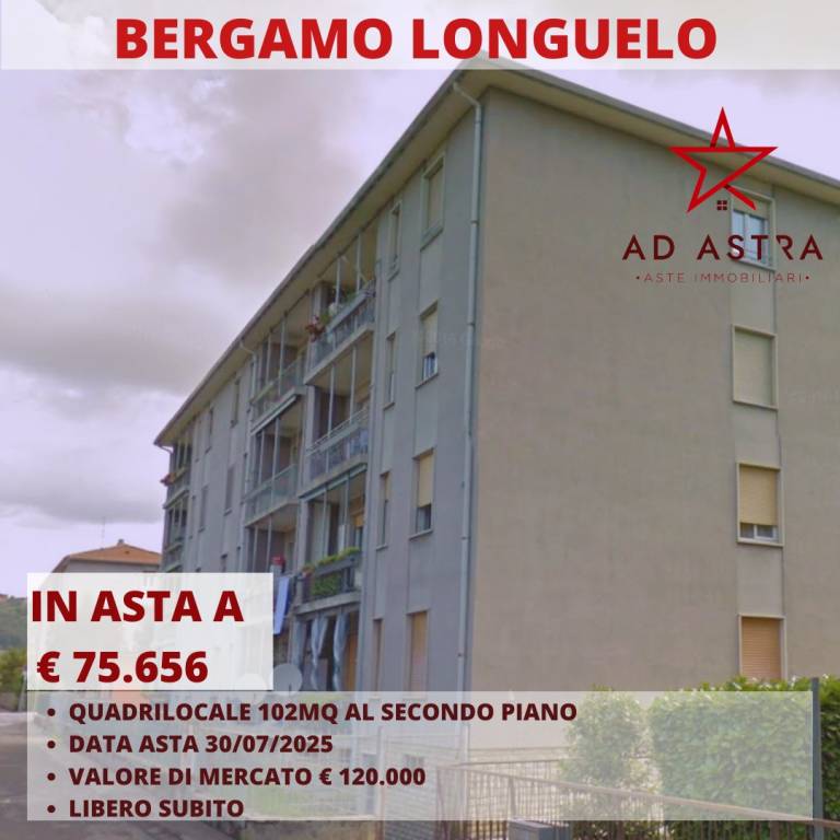 appartamento in vendita a Bergamo in zona Longuelo