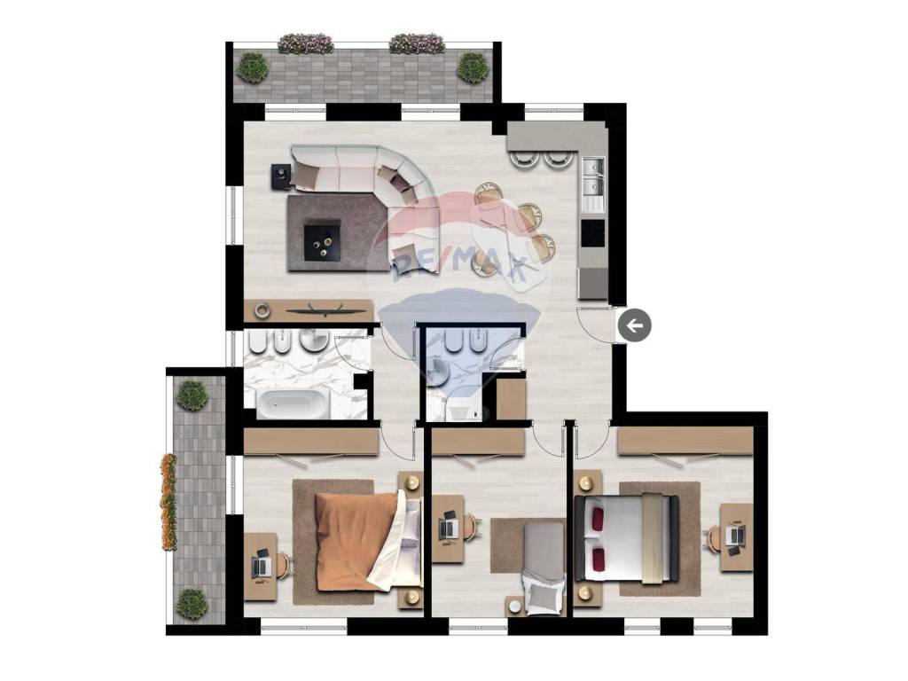 appartamento in vendita a Bergamo in zona Conca Fiorita