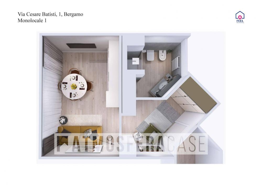 appartamento in vendita a Bergamo in zona Borgo Pignolo