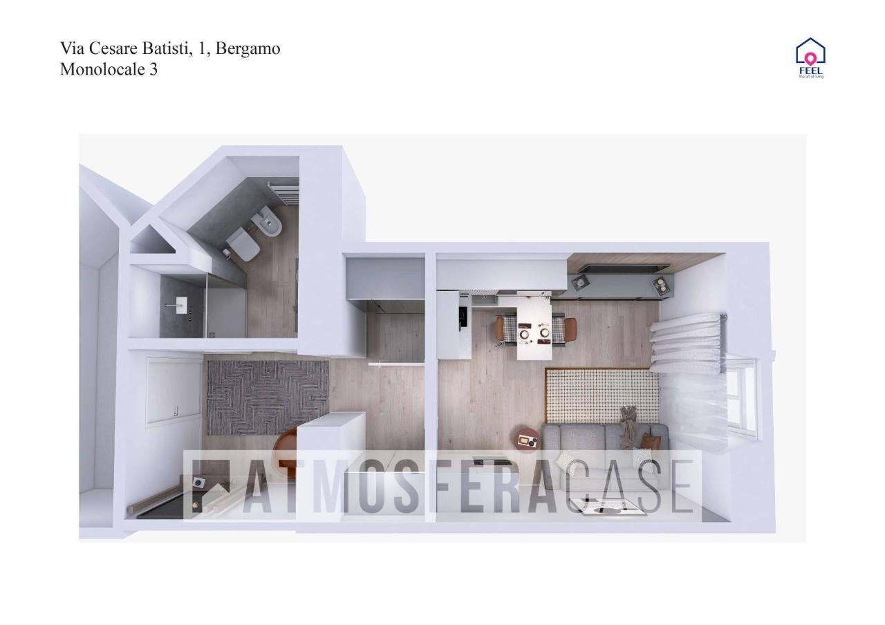 appartamento in vendita a Bergamo in zona Borgo Pignolo