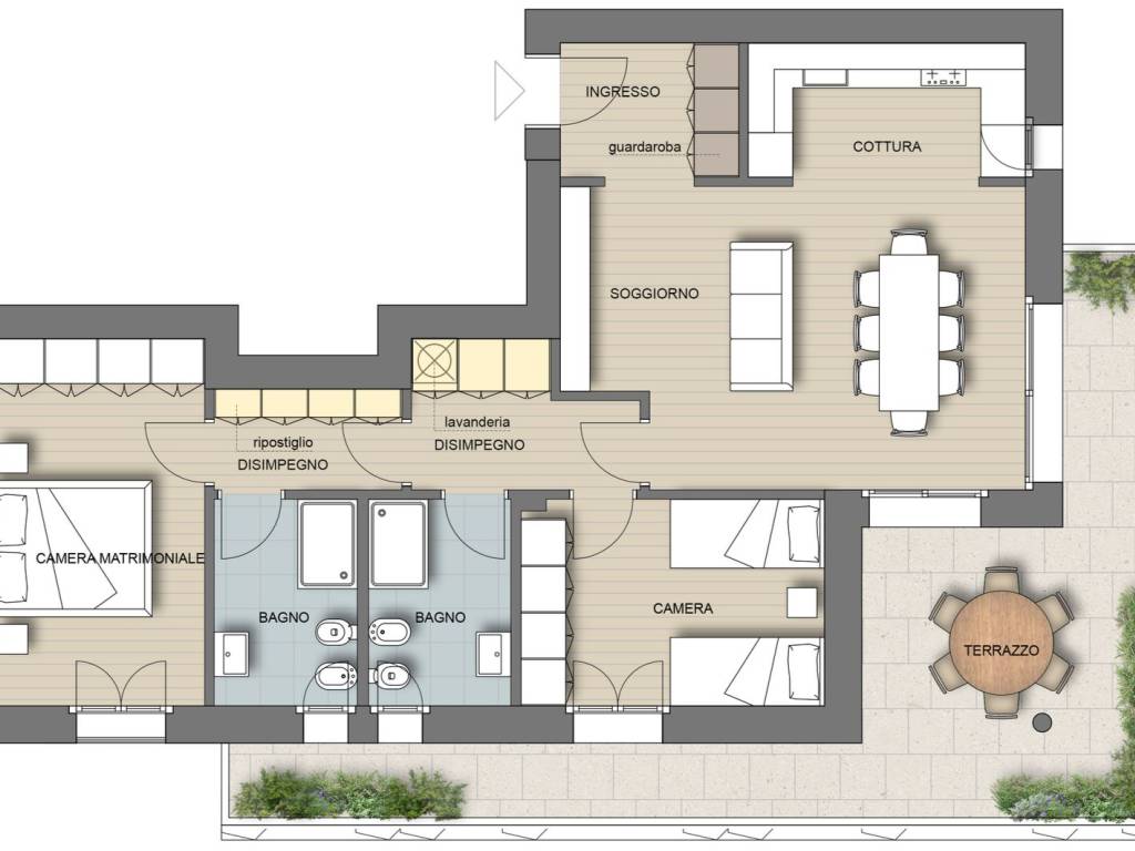 appartamento in vendita a Bergamo in zona Boccaleone