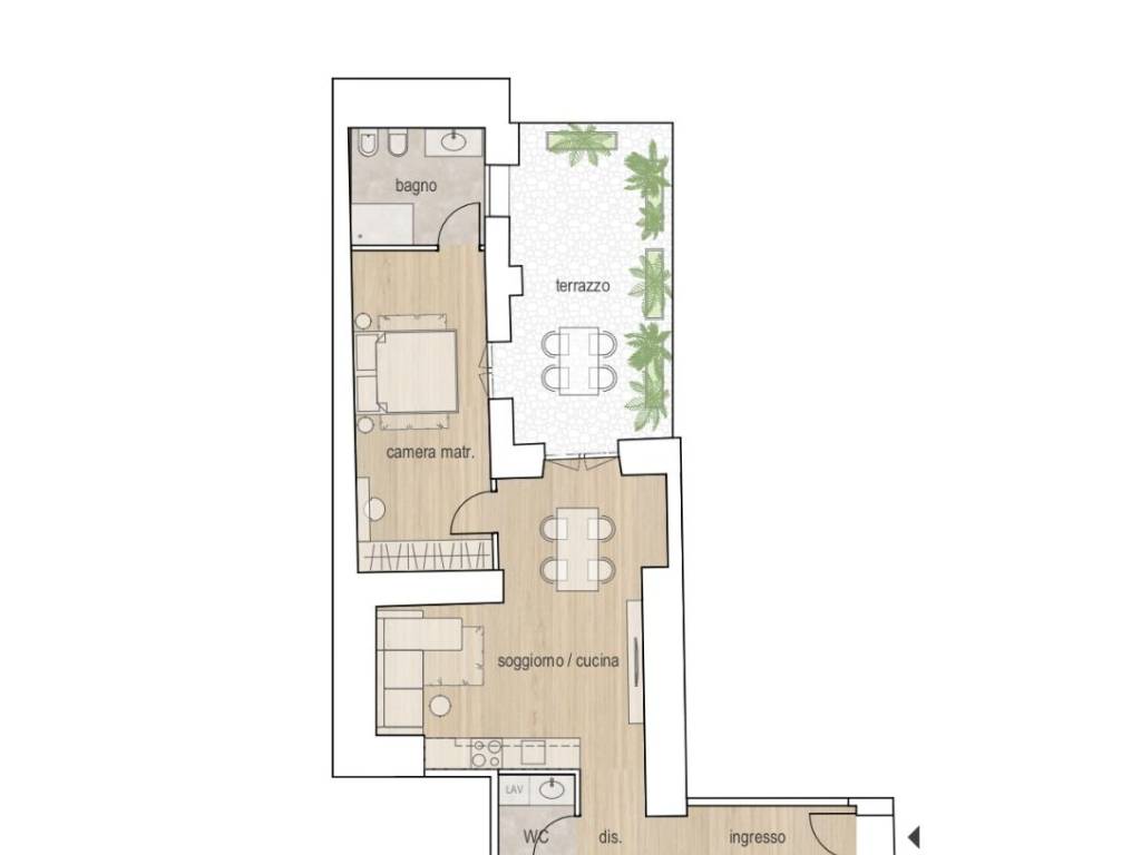 appartamento in vendita a Bergamo in zona Borgo Palazzo