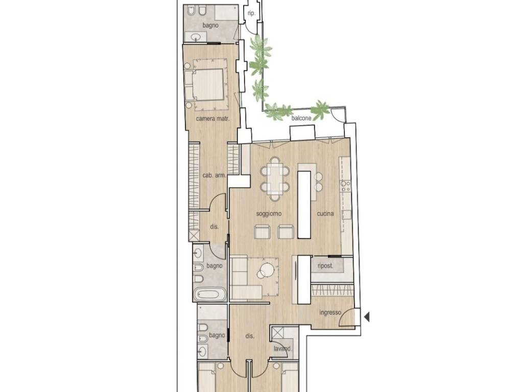 appartamento in vendita a Bergamo in zona Borgo Palazzo