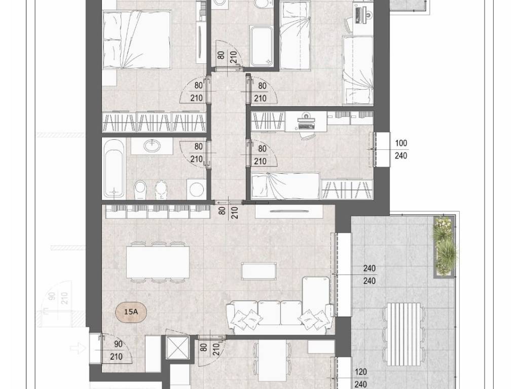 appartamento in vendita a Bergamo in zona Colognola