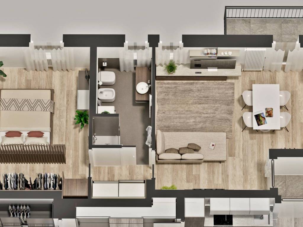 appartamento in vendita a Bergamo in zona Colognola