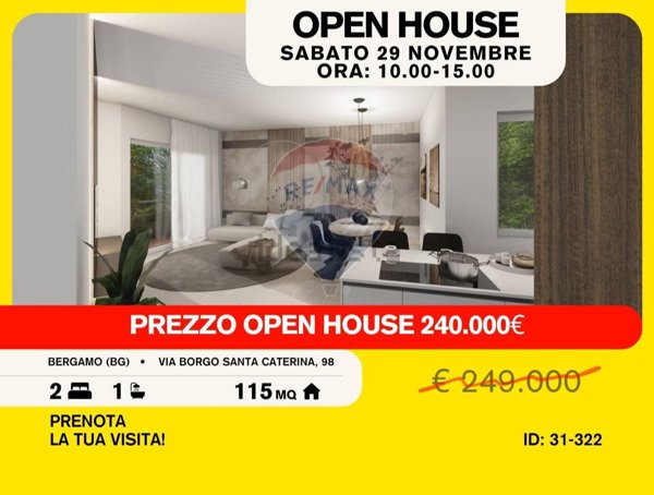 appartamento in vendita a Bergamo in zona Borgo Santa Caterina