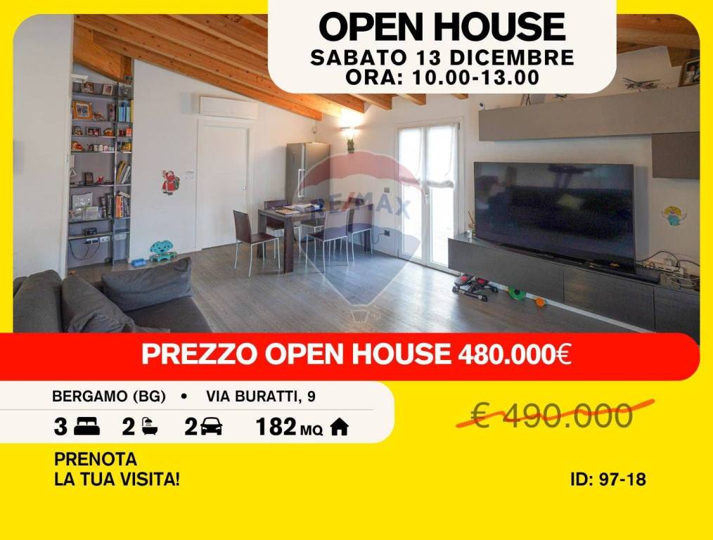 appartamento in vendita a Bergamo in zona Redona