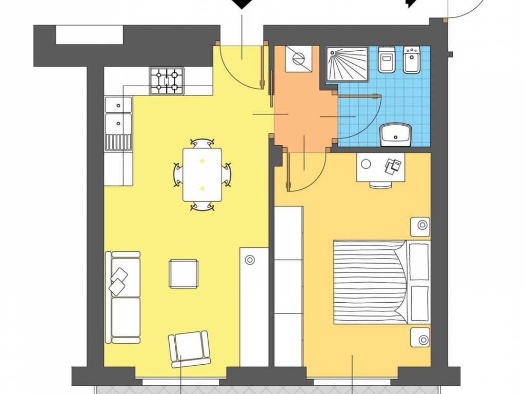 appartamento in vendita a Bergamo in zona Redona