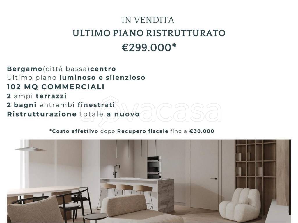 appartamento in vendita a Bergamo in zona Borgo Santa Caterina