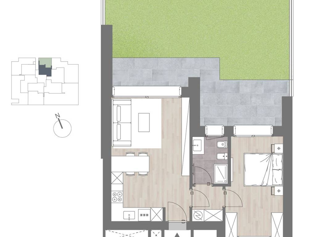 appartamento in vendita a Bergamo in zona Campagnola