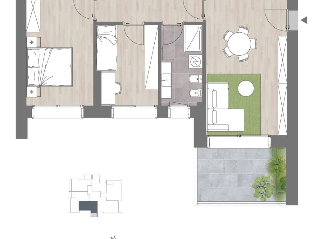 appartamento in vendita a Bergamo in zona Campagnola