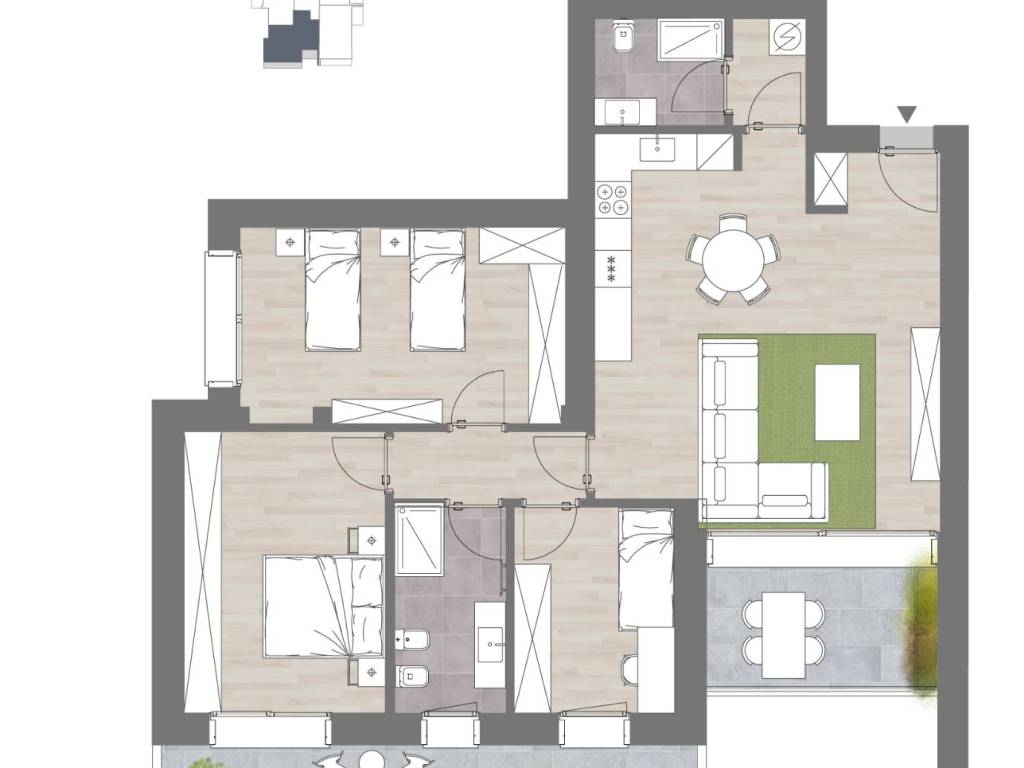 appartamento in vendita a Bergamo in zona Boccaleone