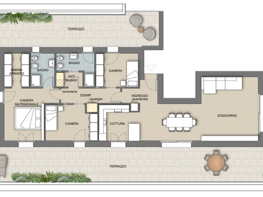 appartamento in vendita a Bergamo in zona Campagnola