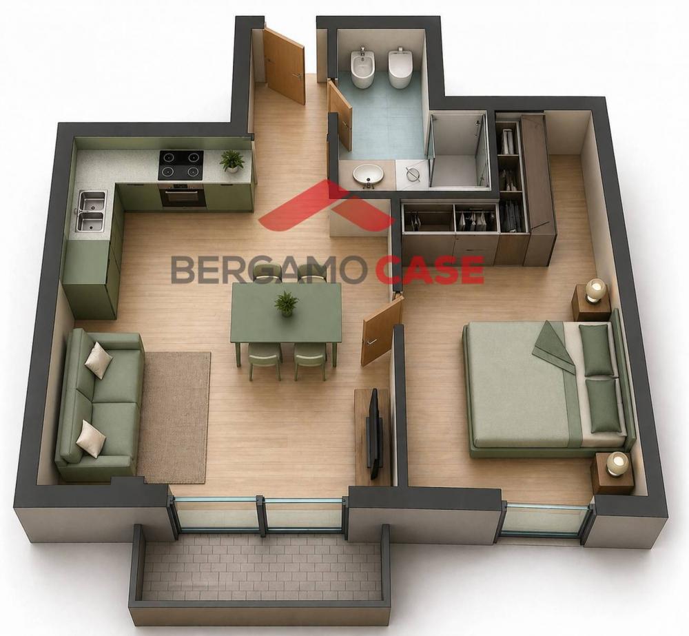 appartamento in vendita a Bergamo in zona Bergamo Centro