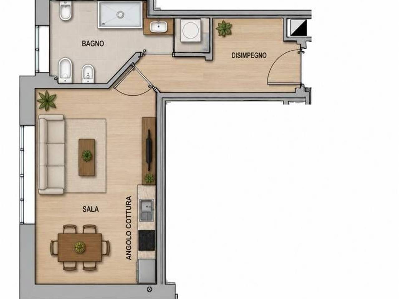 appartamento in vendita a Bergamo in zona Borgo Santa Caterina
