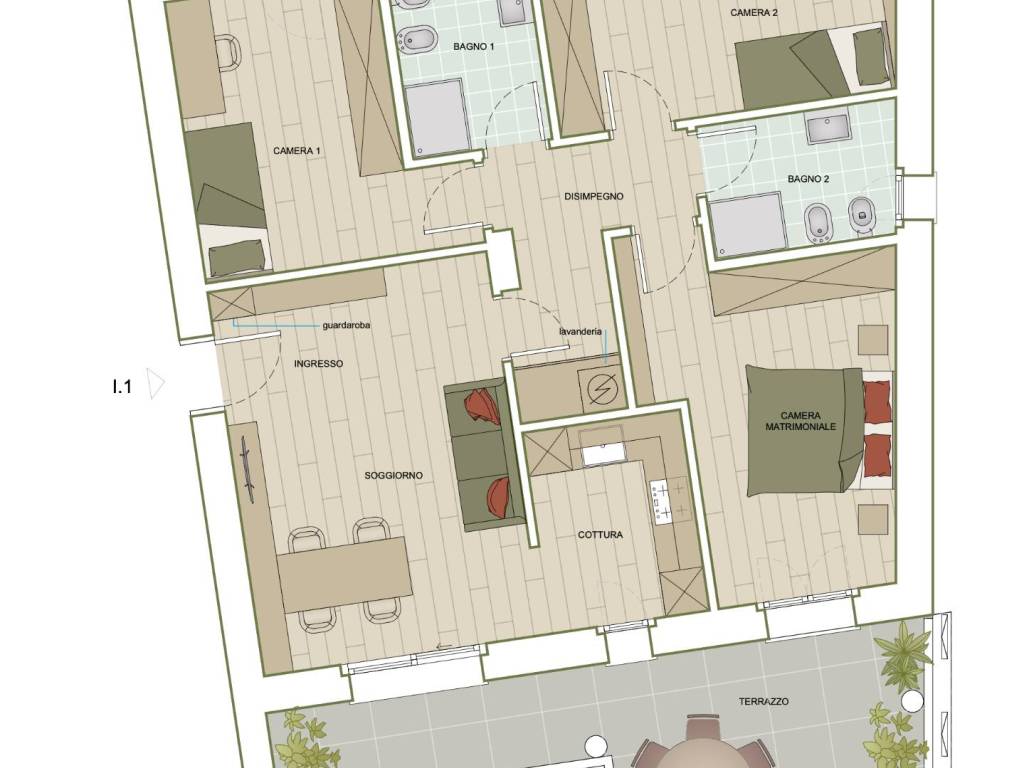 appartamento in vendita a Bergamo in zona Campagnola