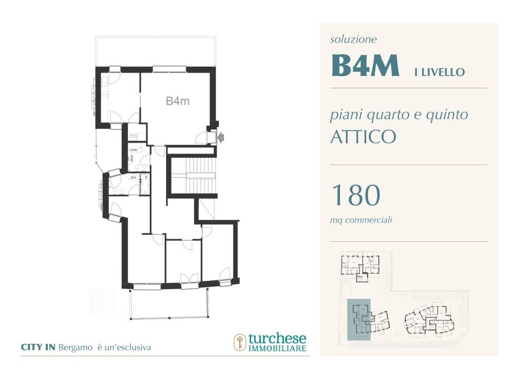 appartamento in vendita a Bergamo in zona Borgo Palazzo